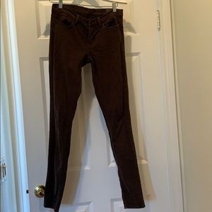 Brown skinny leg All Saints jeans - 27